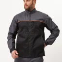 Куртка Волна-2 (35% хлопок, 65% пэ), серый/черный