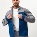 Куртка Волна-2 (35% хлопок, 65% пэ), серый/синий