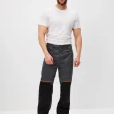 Брюки Волна (тк.35% хлопок, 65% пэ), серые/черный