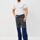 Брюки Волна (тк.35% хлопок, 65% пэ), серые/синий