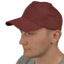 Бейсболка бордовая