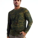 Футболка кмф с длинными рукавами "Цифра зеленая"