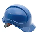 Каска защитная ЕЛАНПЛАСТ АЙ-ПРАЙМ СТАНДАРТ синяя (ленточное оголовье)