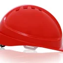 Каска защитная ЕЛАНПЛАСТ ФОРВАРД красная (ленточное оголовье, храповый механизм)