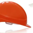 Каска защитная ЕЛАНПЛАСТ ФОРВАРД со встроенными очками оранжевая