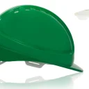 Каска защитная ЕЛАНПЛАСТ ФОРВАРД со встроенными очками зеленая