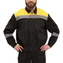 Костюм рабочий "Легион" черный/желтый