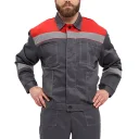 Костюм рабочий "Легион" т.серый/красный