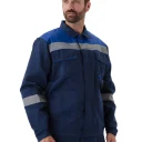 Костюм "ЛЕГИОН" куртка/полукомбинезон, цвет: Т.СИНИЙ/ВАСИЛЁК, ткань: ТВИЛ-250