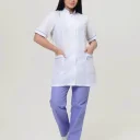 Костюм женский "Лея" белый с сиреневым