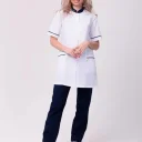 Костюм женский "Лея" белый с т.-синим