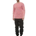 Лонгслив ТЕЛЬНЯШКА C3ML0303, цвет Красный, Белый