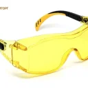 Очки защитные открытые поликарбонатные ЕЛАНПЛАСТ ПРАКТИК желтые KN (ОЧК302KN)