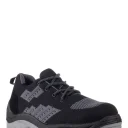 Полуботинки ВЕКТОР ПУ/ТПУ, мет.подносок, текстиль, цвет: черный/серый УЦЕНКА