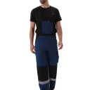 Полукомбинезон "РОЛЬФ" цвет: Т.СИНИЙ/ЧЁРНЫЙ тк.ТВИЛ-250