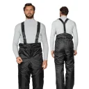 Брюки мужские утеплённые "Альфа" со съемными бретелями на фастексах чёрные