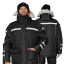 Куртка мужская утеплённая "Аляска Ультра" чёрная