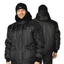 Куртка мужская утеплённая "Альфа" чёрная укороченная