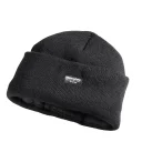 Шапка зимняя "Тинсулейт" универсальная трикотажная с подкладкой из флиса чёрная