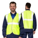 Жилет сигнальный "Спектр Лайт 2" лимонный с застёжкой на ленте велькро