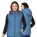 Жилет женский утеплённый "Амур" синий/красный