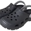 Сабо ЭВА ОЛА (ЖАНЕТТ) мужские, с ремешком и перфорацией, темно-серые