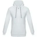 Толстовка на молнии с капюшоном Unit Siverga, белая РАСПРОДАЖА 20%