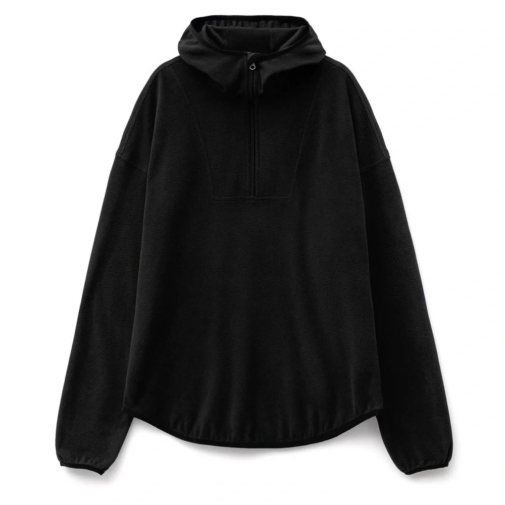 Анорак флисовый унисекс Fliska, черный - фото 1