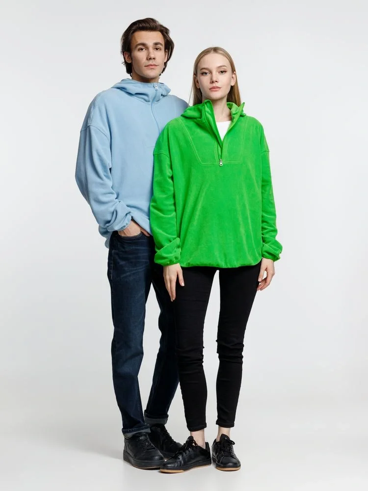 Анорак флисовый унисекс Fliska, голубой - фото 11