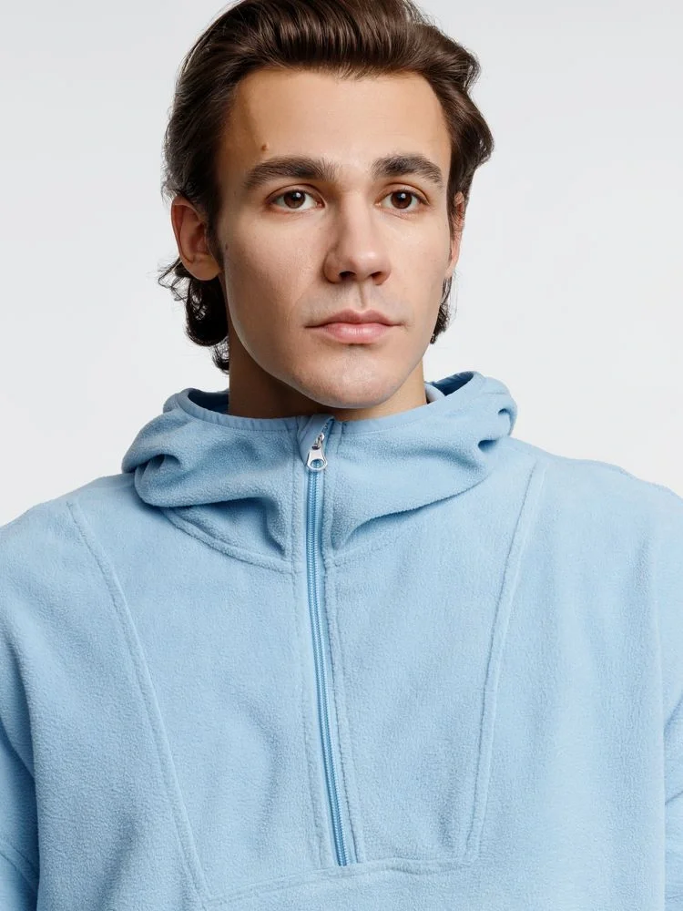 Анорак флисовый унисекс Fliska, голубой - фото 9