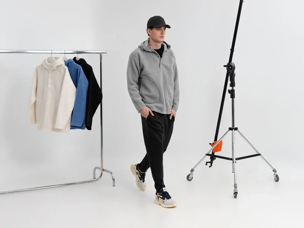 Анорак унисекс Oblako, светло-серый - фото 10