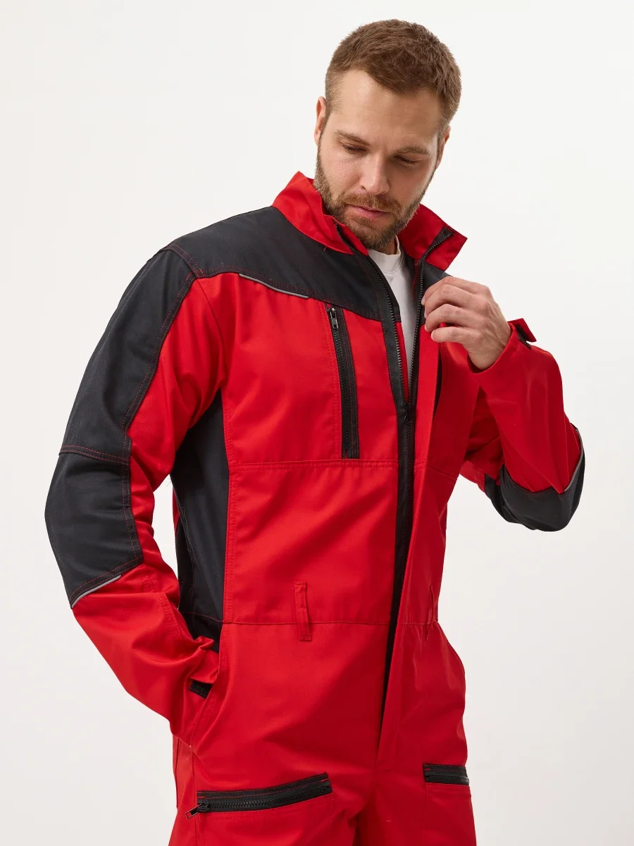 Комбинезон Орион (тк.35% хлопок, 65% пэ), красный - фото 5