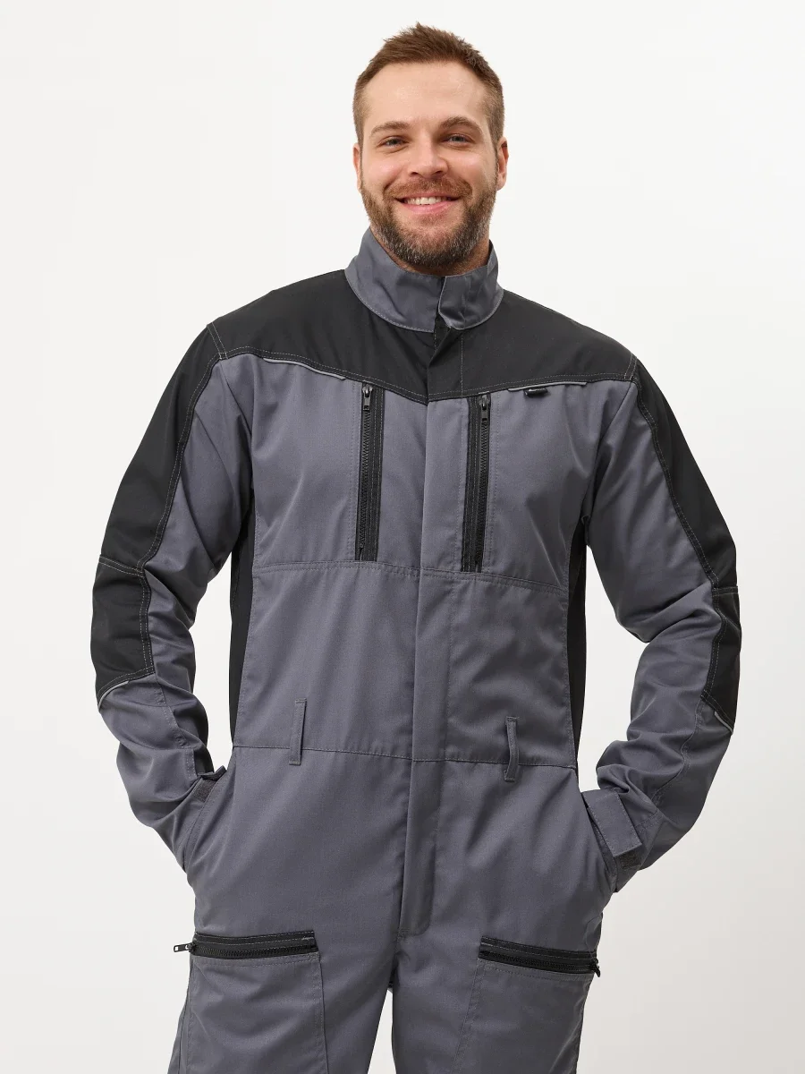 Комбинезон Орион (тк.35% хлопок, 65% пэ), серый - фото 5