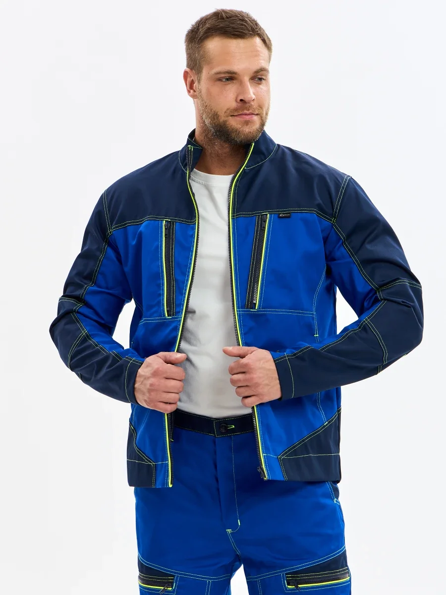 Куртка Волна-3 (35% хл.65% пэ), васильковый/синий - фото 2