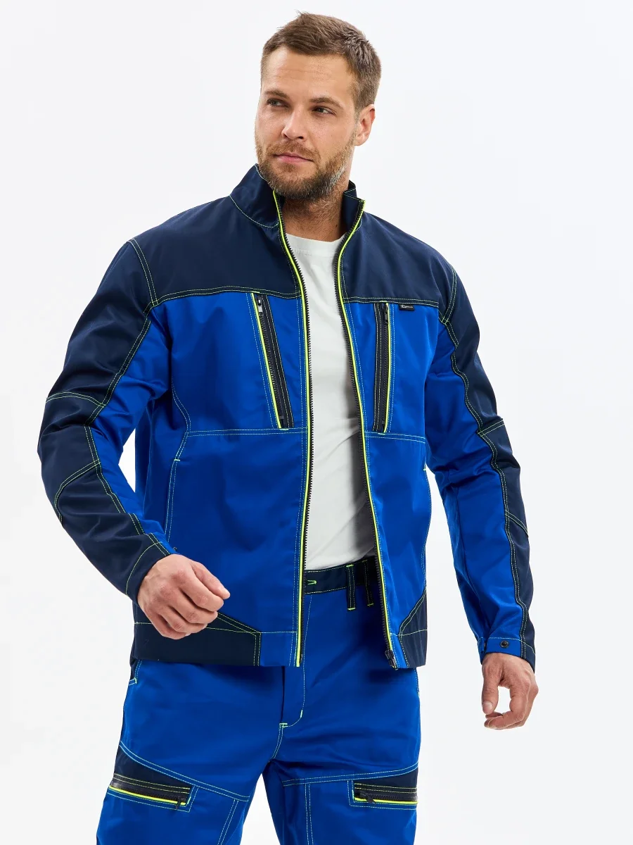 Куртка Волна-3 (35% хл.65% пэ), васильковый/синий - фото 3