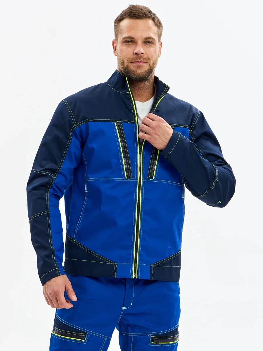 Куртка Волна-3 (35% хл.65% пэ), васильковый/синий - фото 7