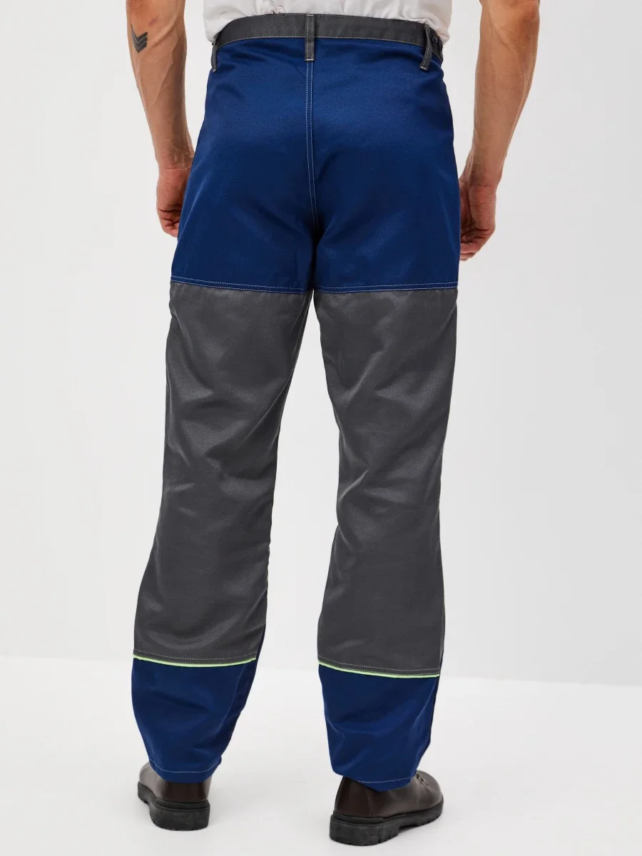 Костюм Волна (брюки+куртка) (тк.35% хлопок, 65% пэ), синий/серый - фото 16