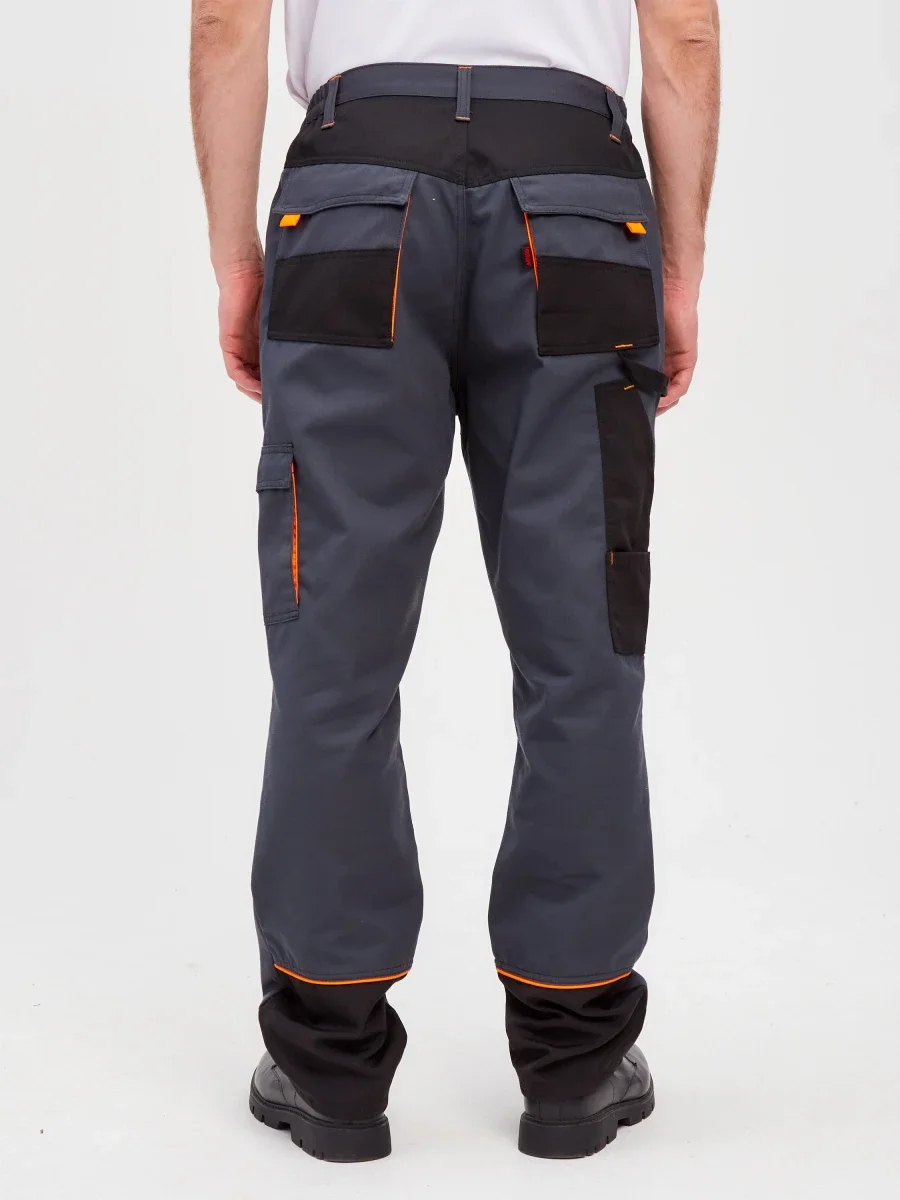 Костюм Босфор (брюки+куртка) хлопок 100%, черный/серый - фото 10