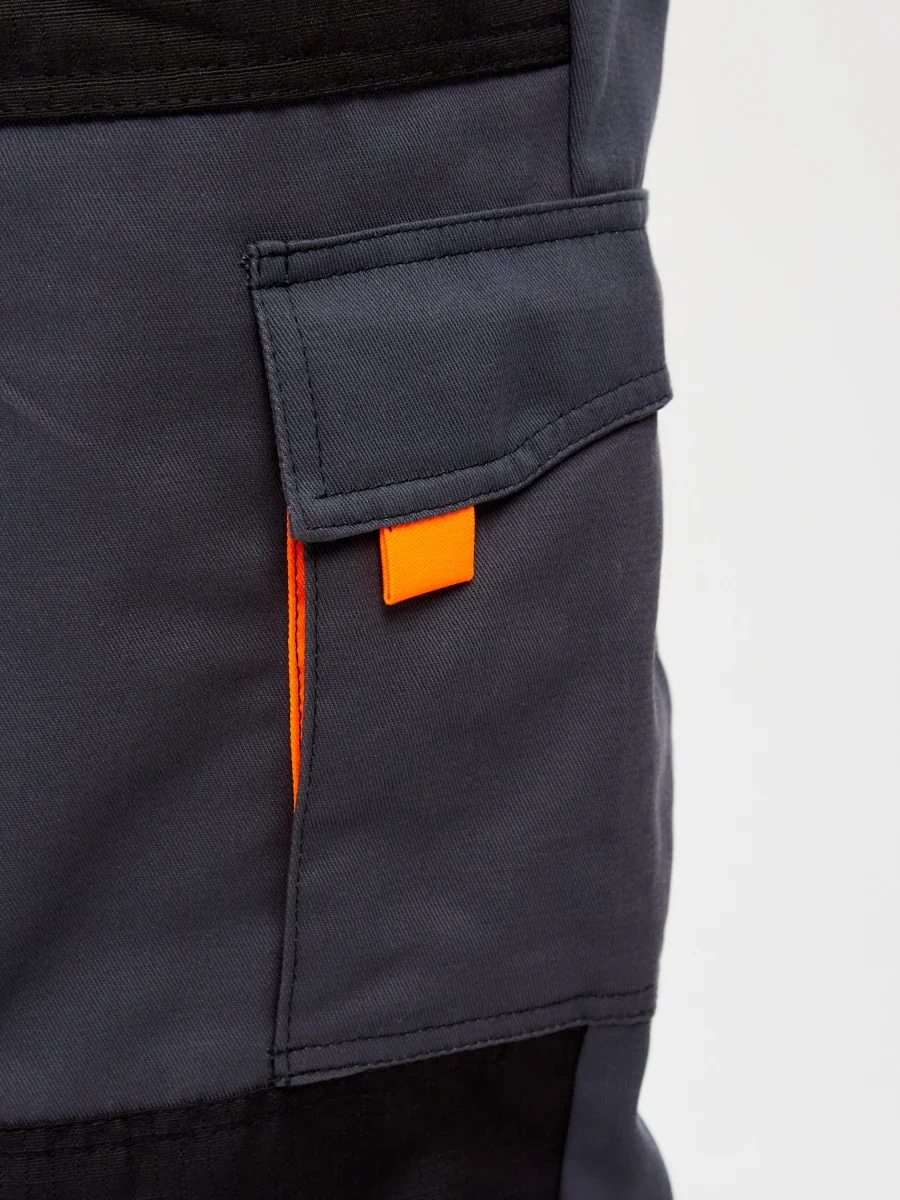 Костюм Босфор (брюки+куртка) хлопок 100%, черный/серый - фото 13