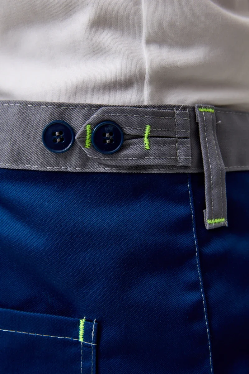 Брюки Волна-2 (35% хлопок, 65% пэ)), серые/синий - фото 13