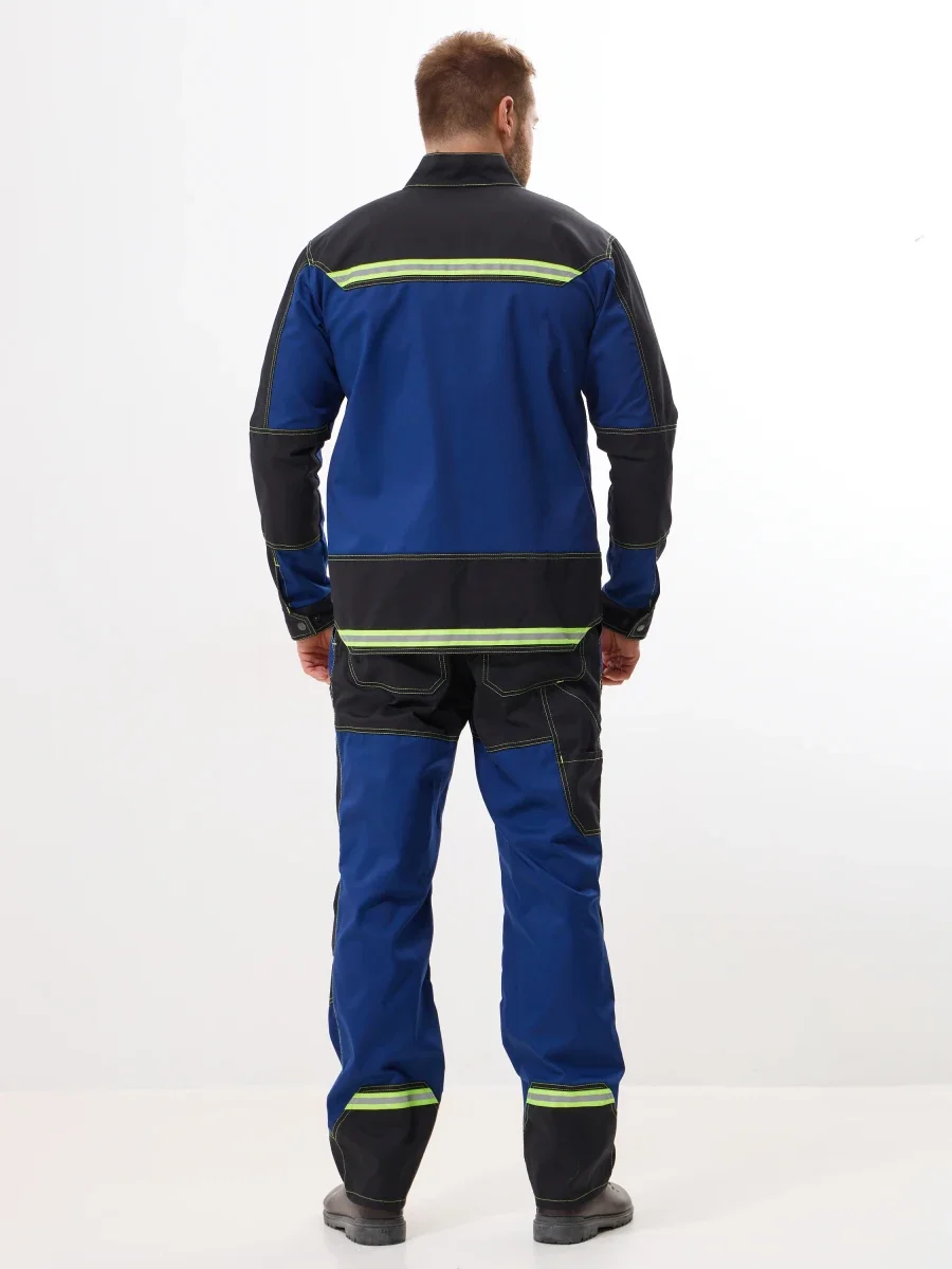 Куртка Эксперт-2 (35% хл.65% пэ), синий/черный - фото 7