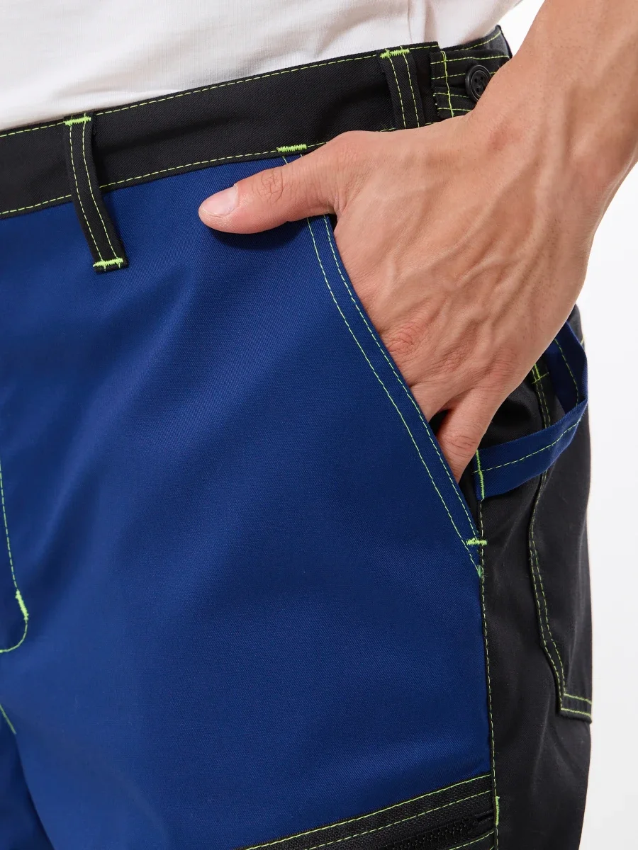 Брюки Эксперт-2 (тк.35% хлопок, 65% пэ), серые/черный - фото 5