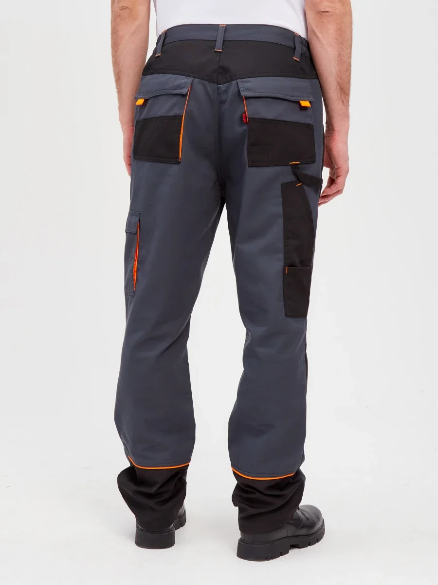 Брюки Босфор (тк.100% хлопок), серый/черный - фото 31