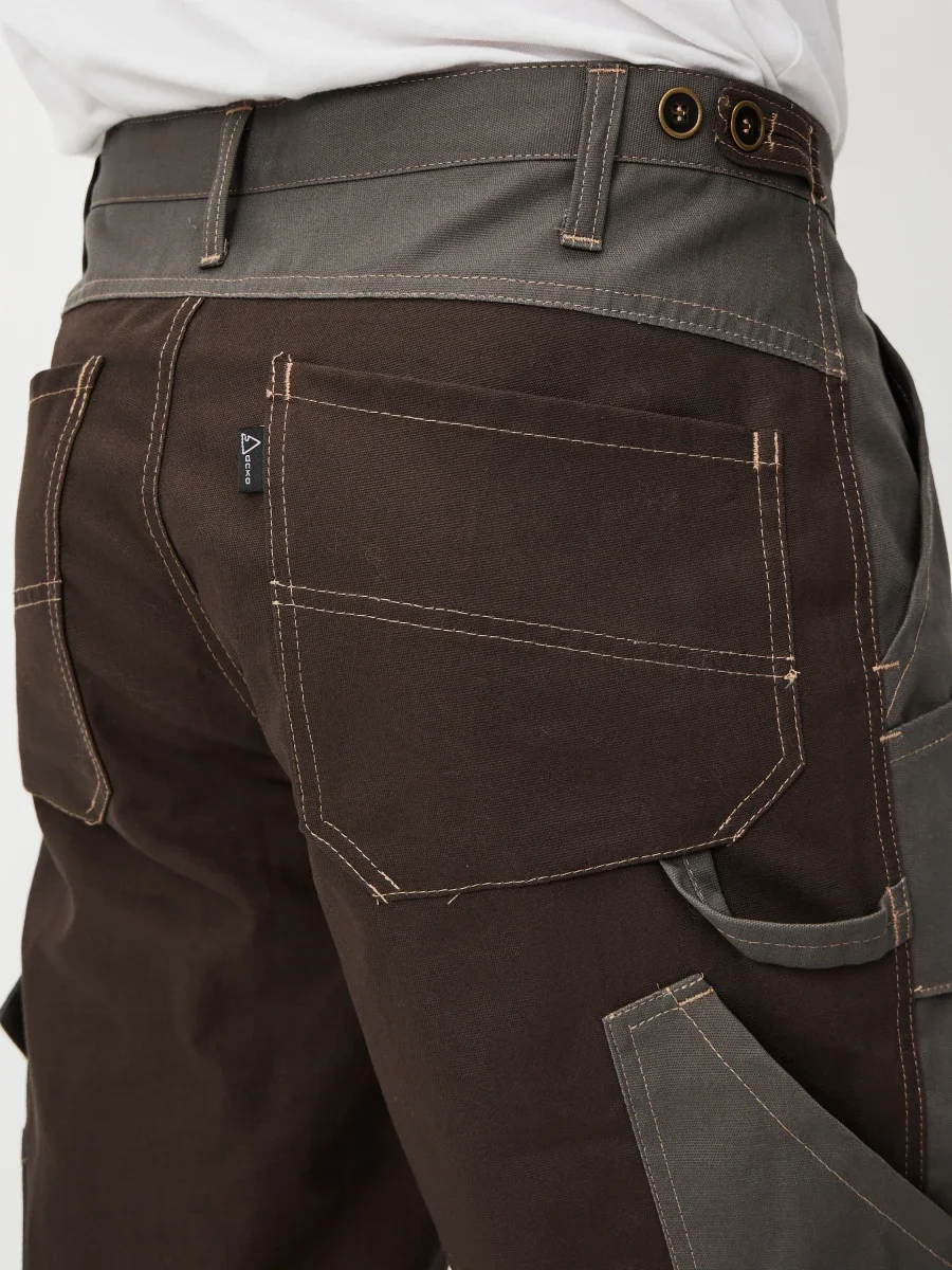 Брюки Канзас (тк.100% хлопок), хаки/коричневый - фото 11