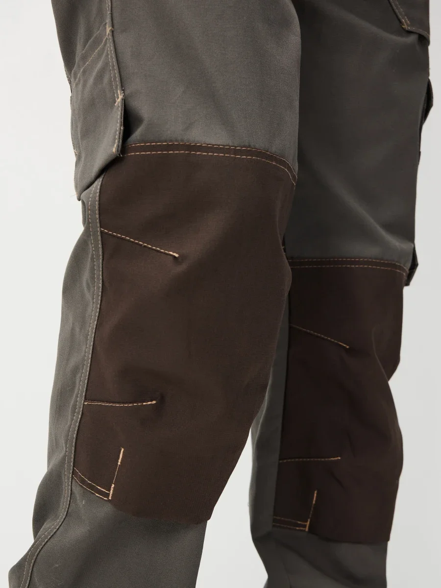 Брюки Канзас (тк.100% хлопок), хаки/коричневый - фото 9