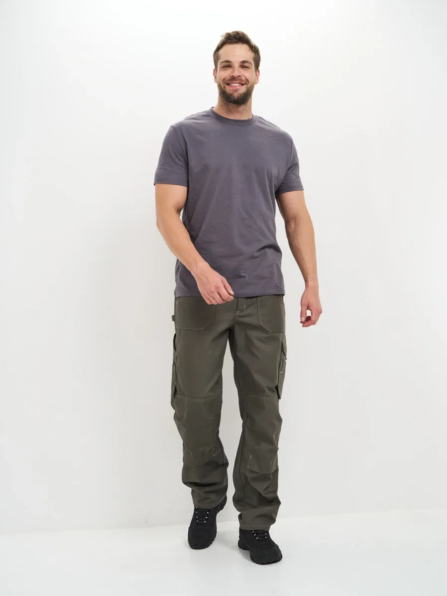 Брюки Канзас (тк.100% хлопок), хаки - фото 2