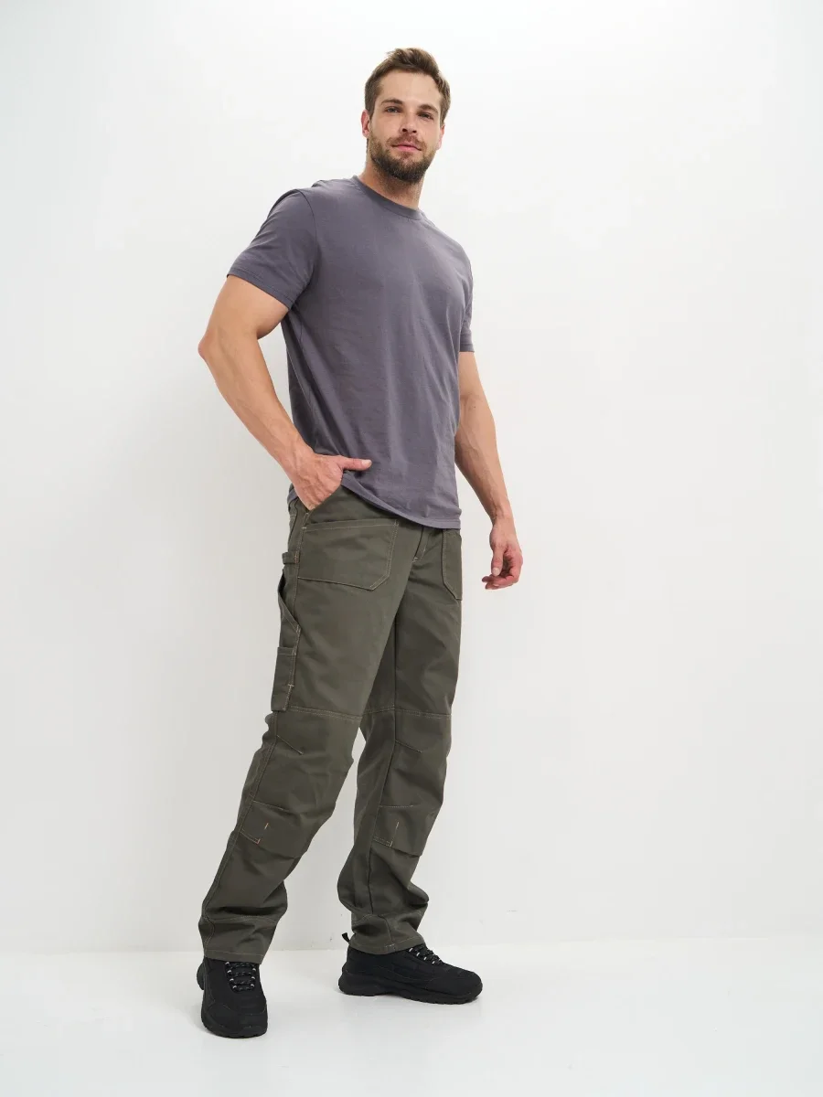 Брюки Канзас (тк.100% хлопок), хаки - фото 8