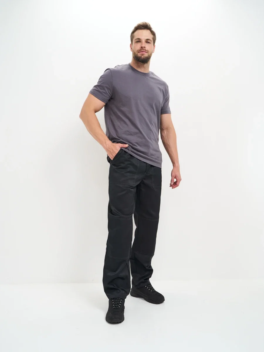 Брюки Балтика (тк.35% хлопок, 65% пэ), черные - фото 3