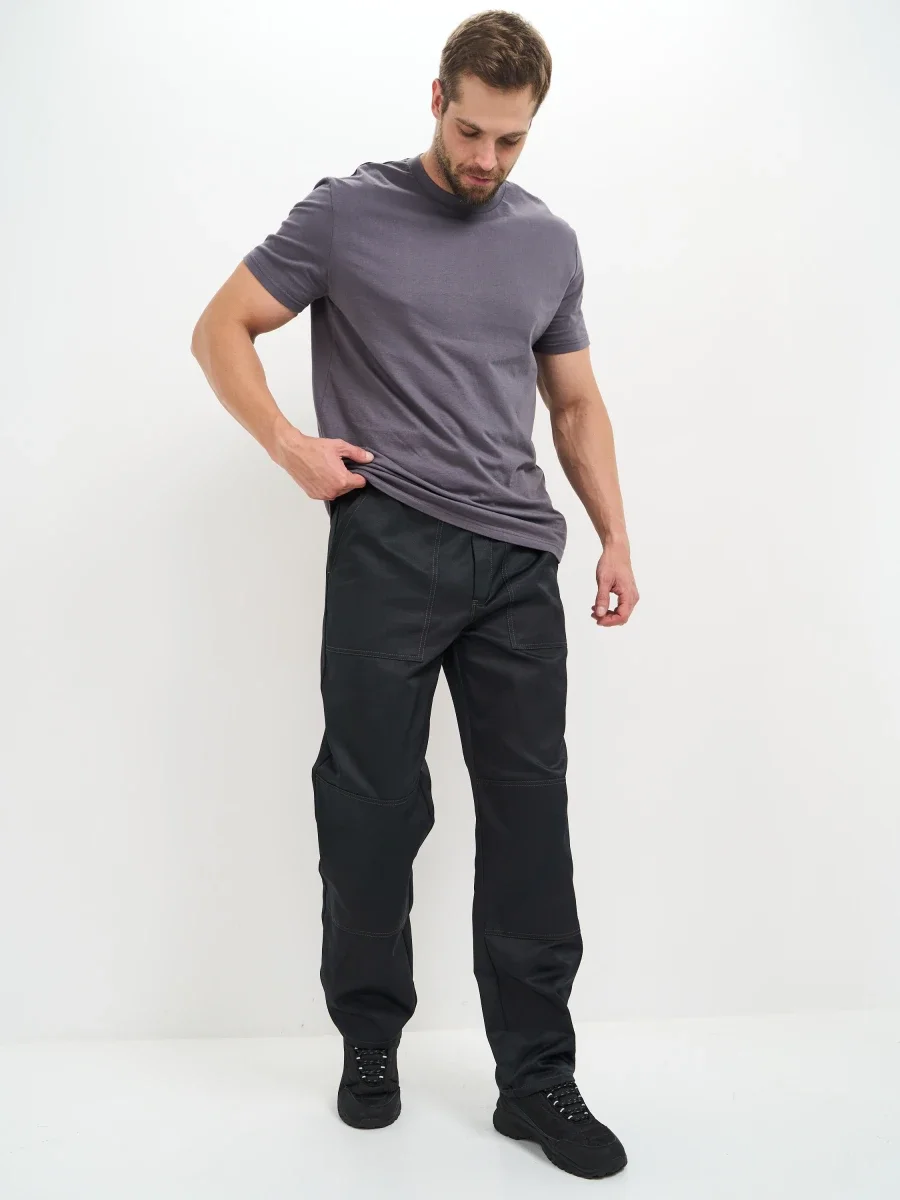 Брюки Балтика (тк.35% хлопок, 65% пэ), черные - фото 5