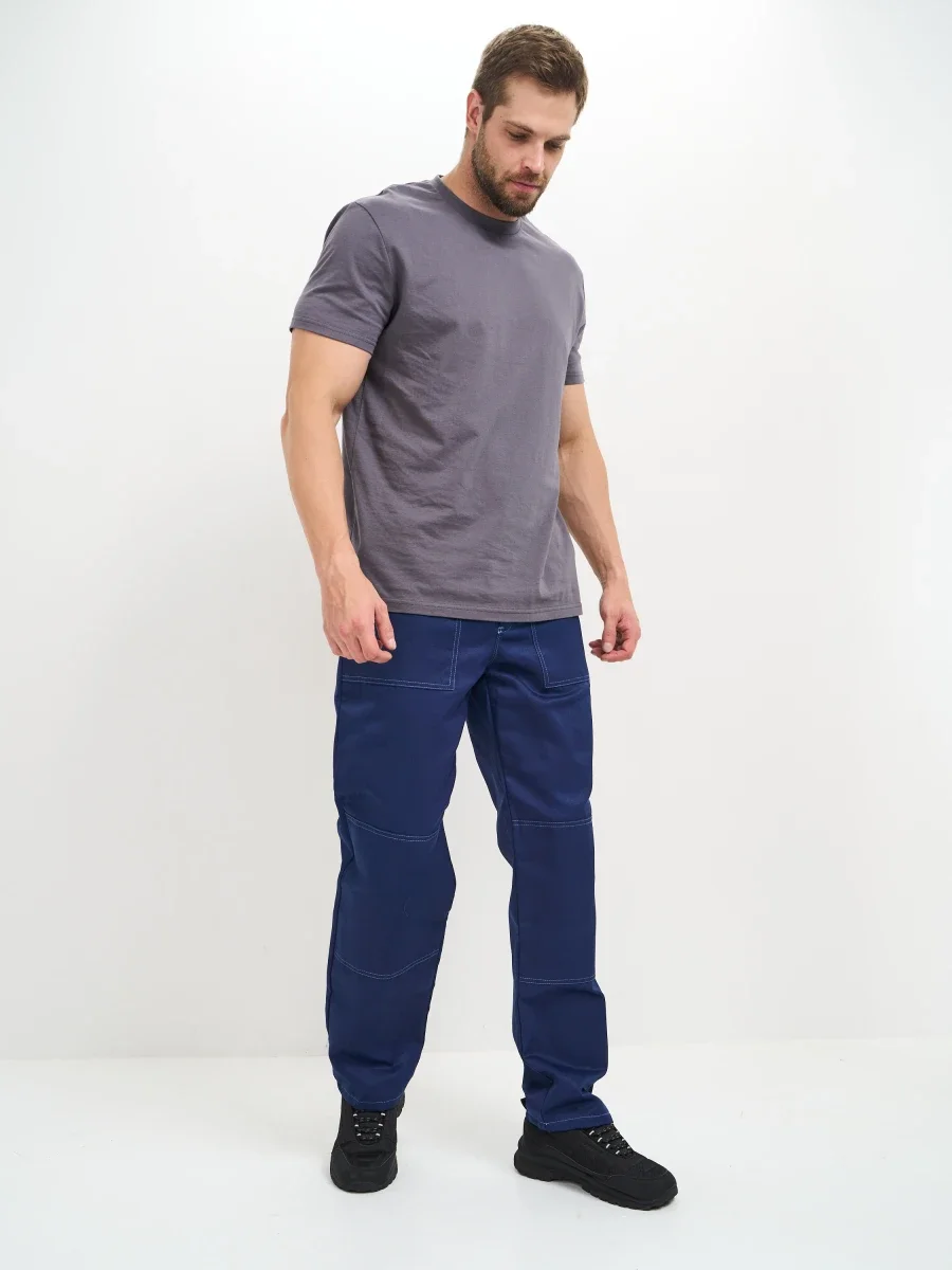 Брюки Балтика (тк.35% хлопок, 65% пэ), синие - фото 5